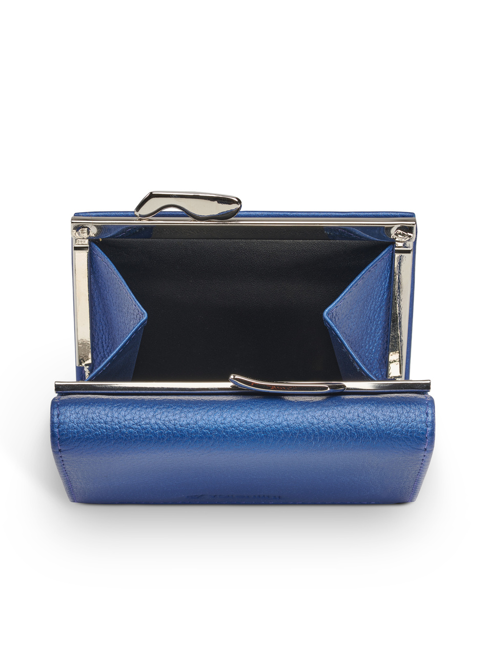 Valentini Damengeldbörse Metallic 446 blau