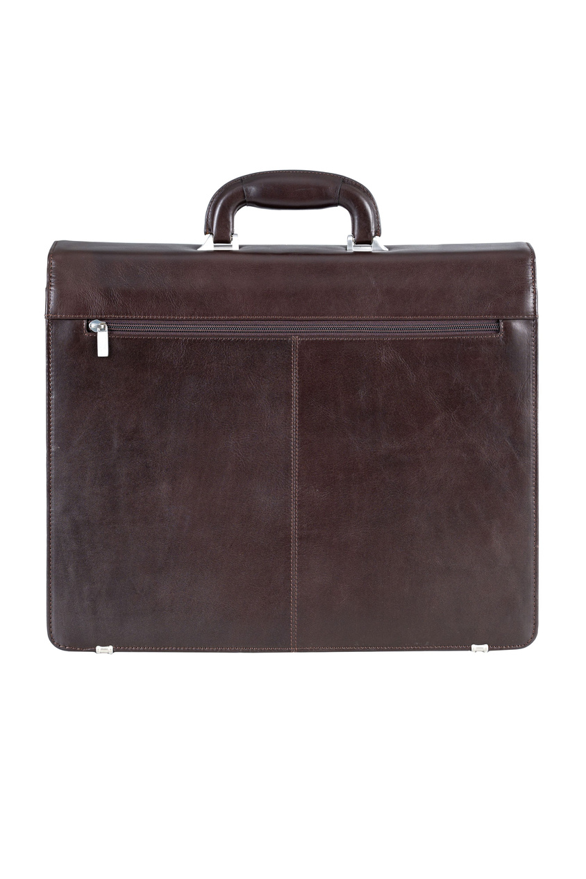 Valentini Ambassador 605 Aktentasche aus braunem Leder