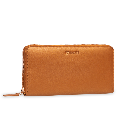 Portfel damski Valentini Metallic 820 miedziany