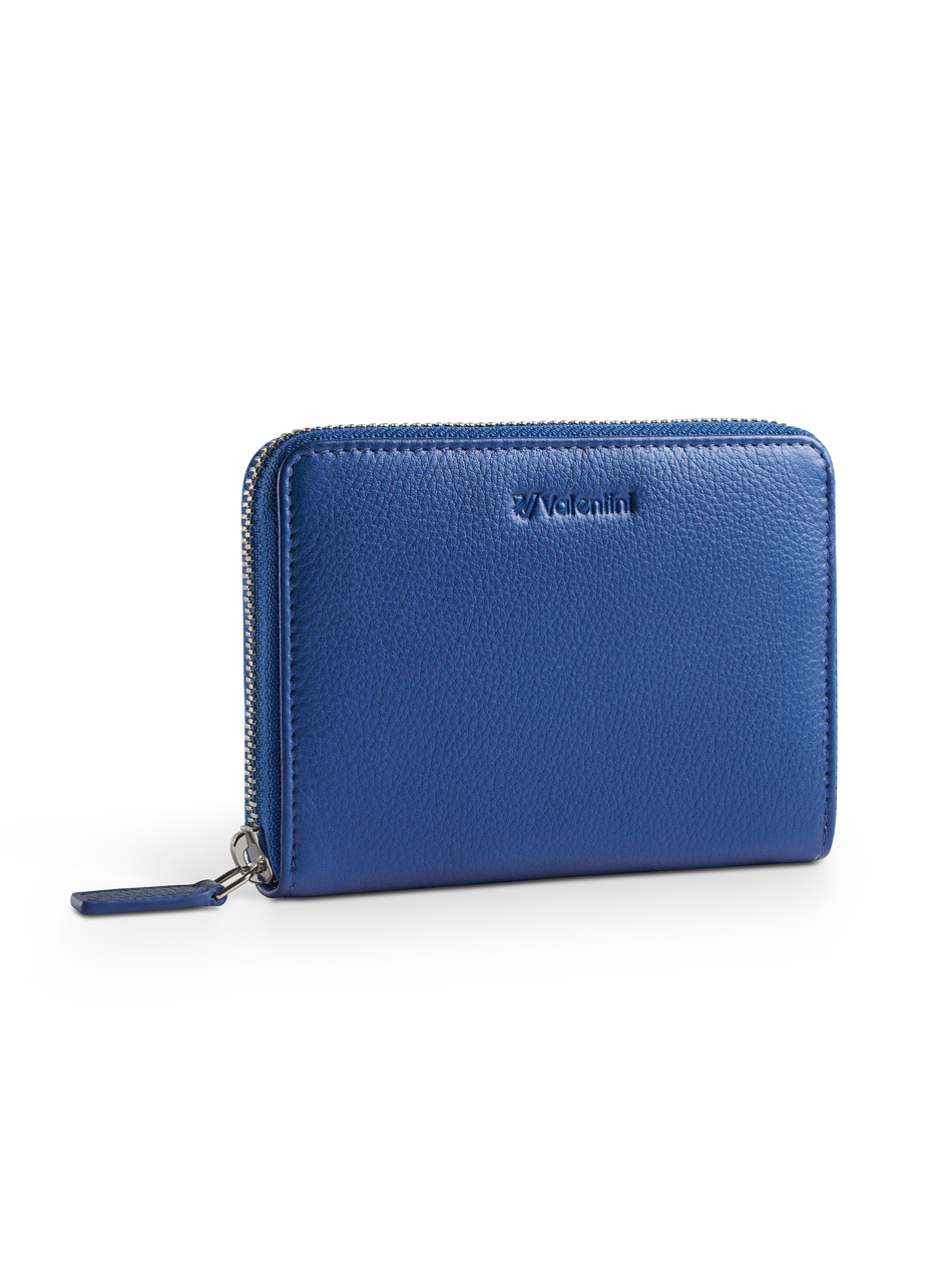 Valentini Damengeldbörse Metallic 410 blau
