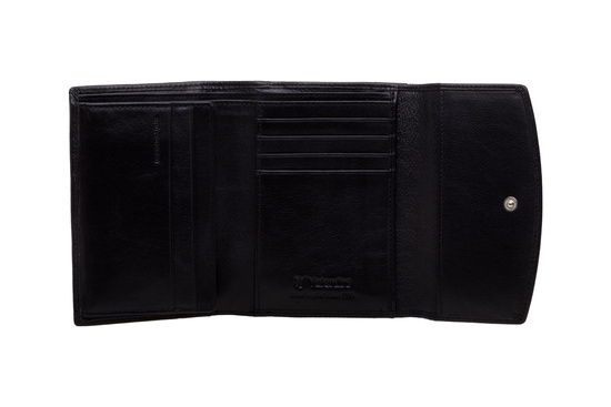 Valentini Metal Sticker Damenbrieftasche 455 schwarz