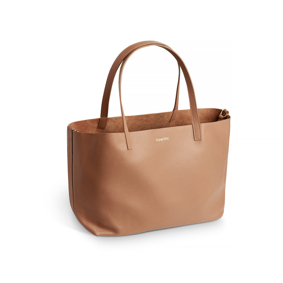 Valentini Paola 2553 Karamellfarbener Leder Shopper