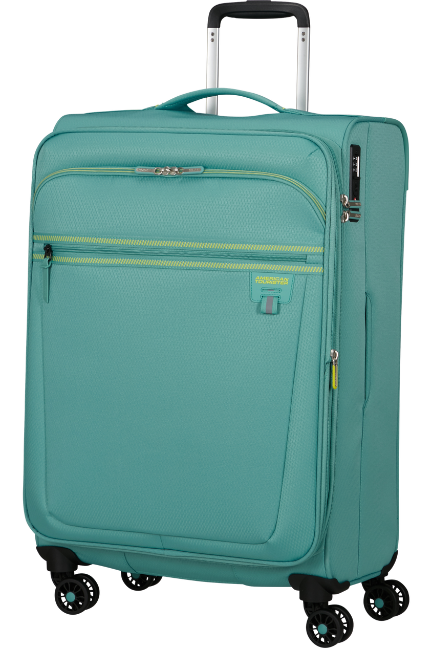 American Tourister Aerospin Koffer 69 cm ausziehbar türkis