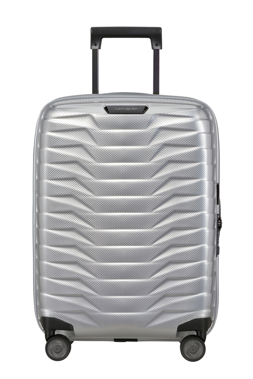 Samsonite Proxis 55cm Handgepäckkoffer, erweiterbar silber