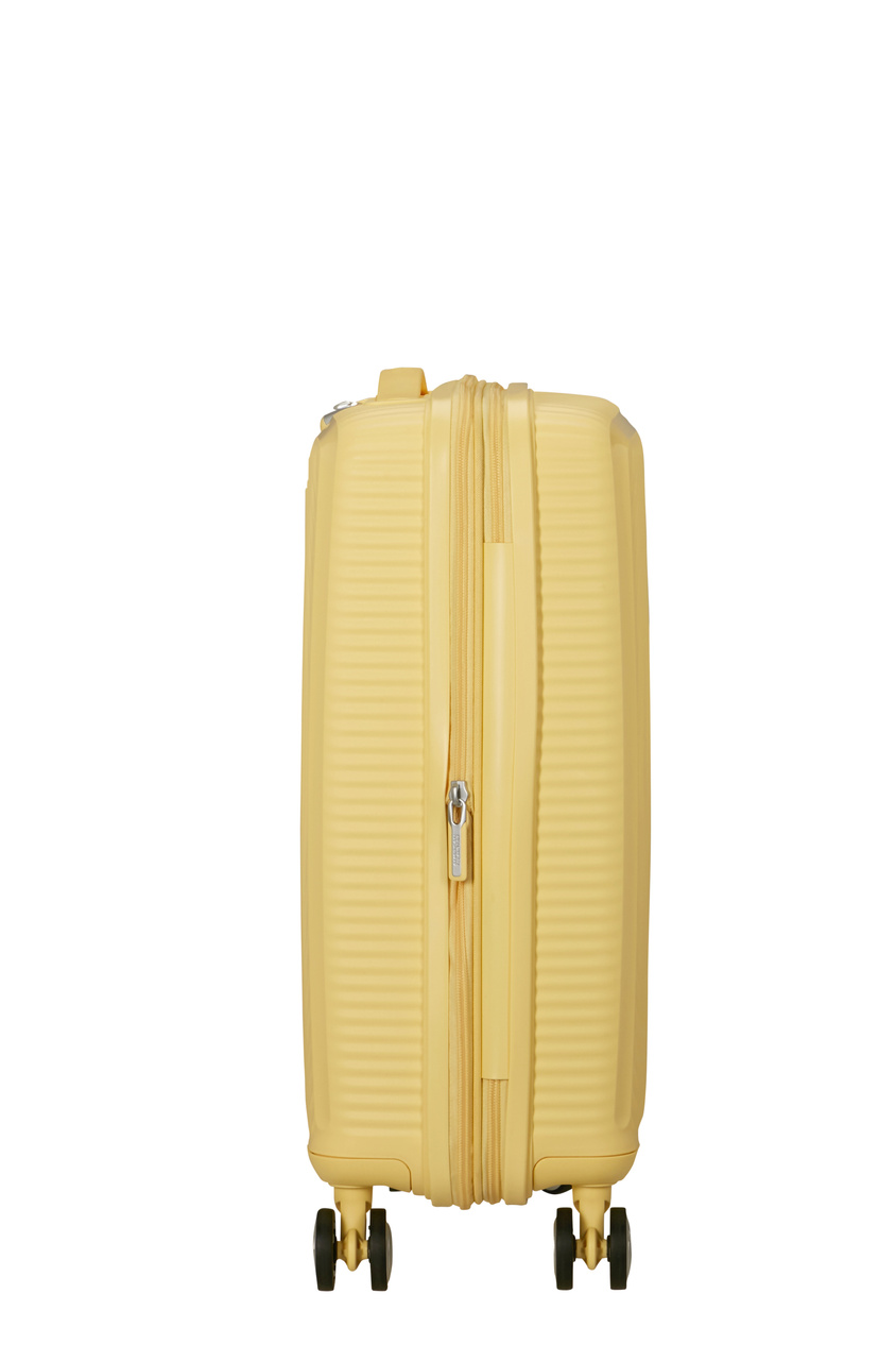 Walizka kabinowa American Tourister Soundbox 55cm powiększana żółta jasna