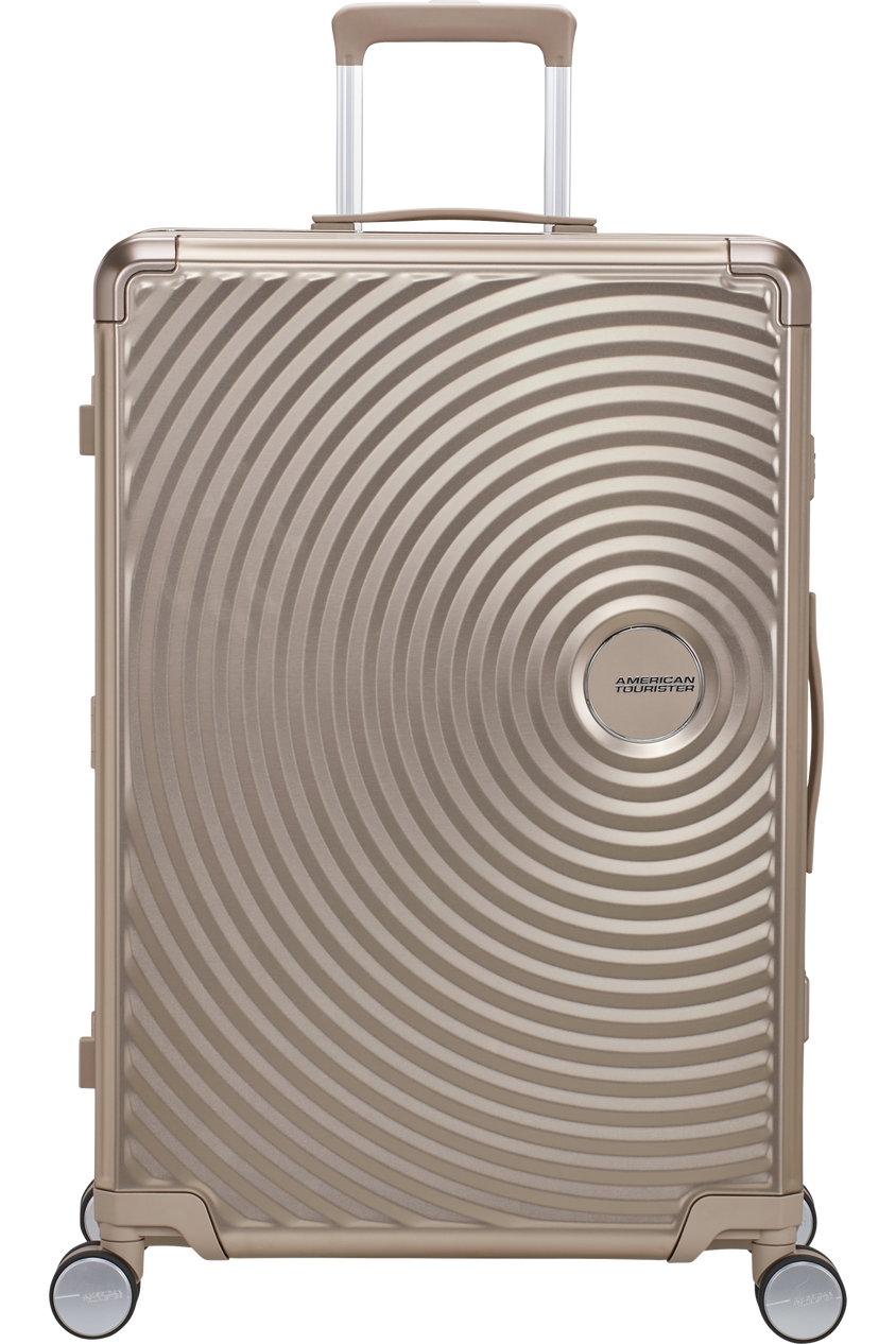 American Tourister Soundbox Alu Koffer 77cm Braun
