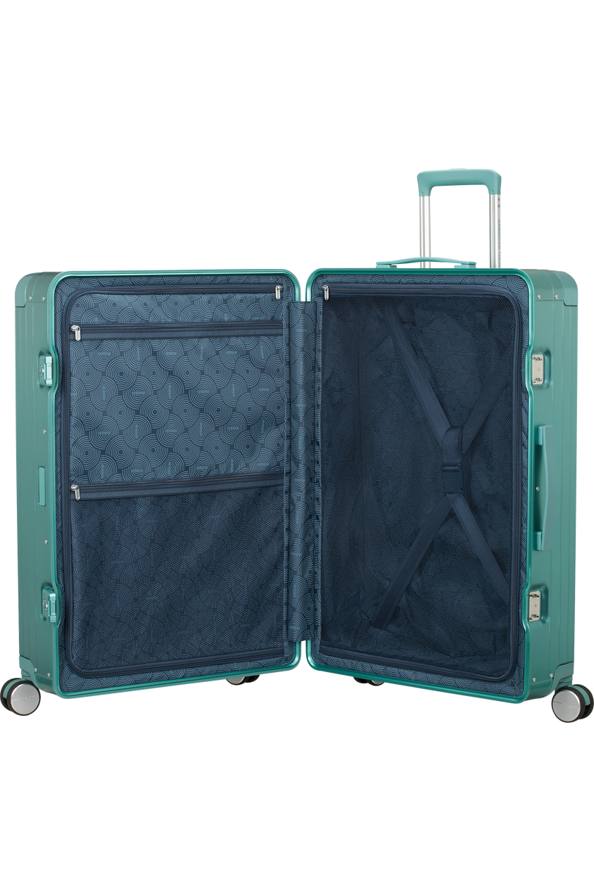 Walizka American Tourister Soundbox Alu 77cm turkusowa