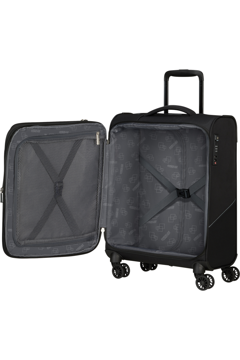 American Tourister Summerride 55 cm schwarzer Kabinenkoffer