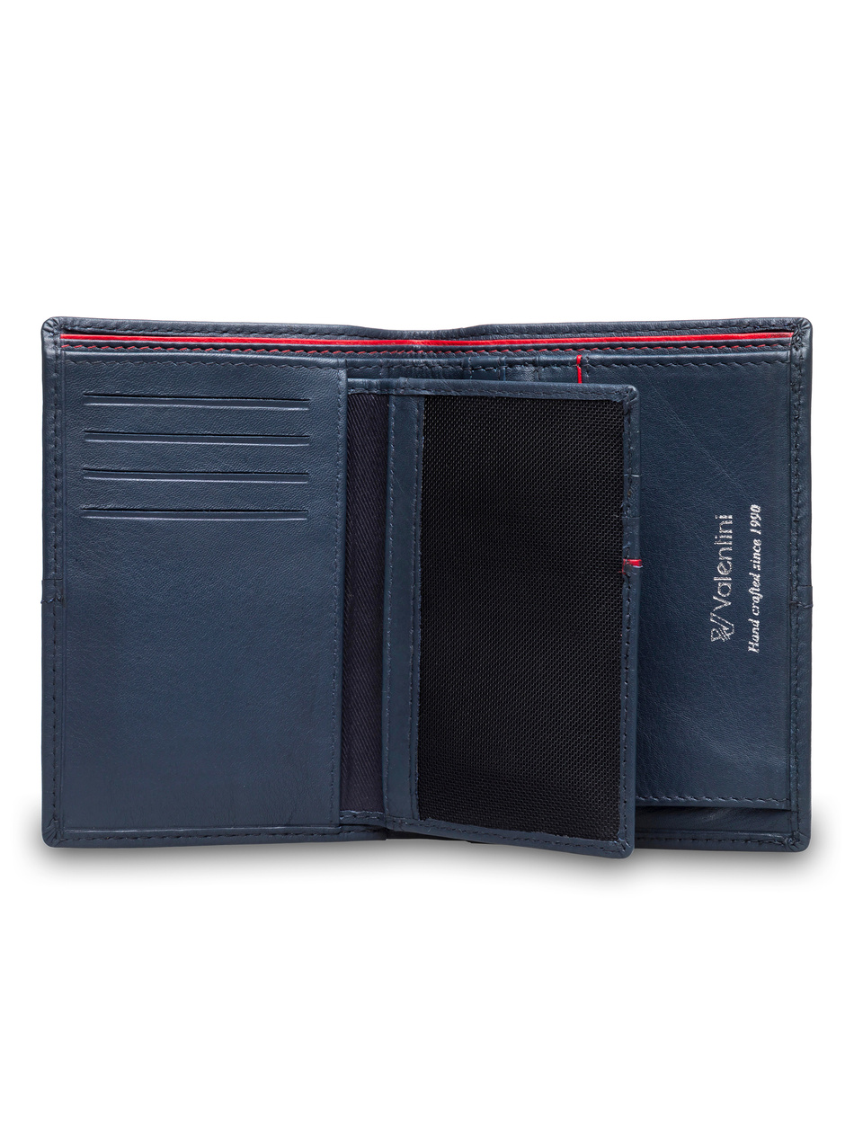 Valentini Black & Red Diamond 265 Herrengeldbörse in marineblau