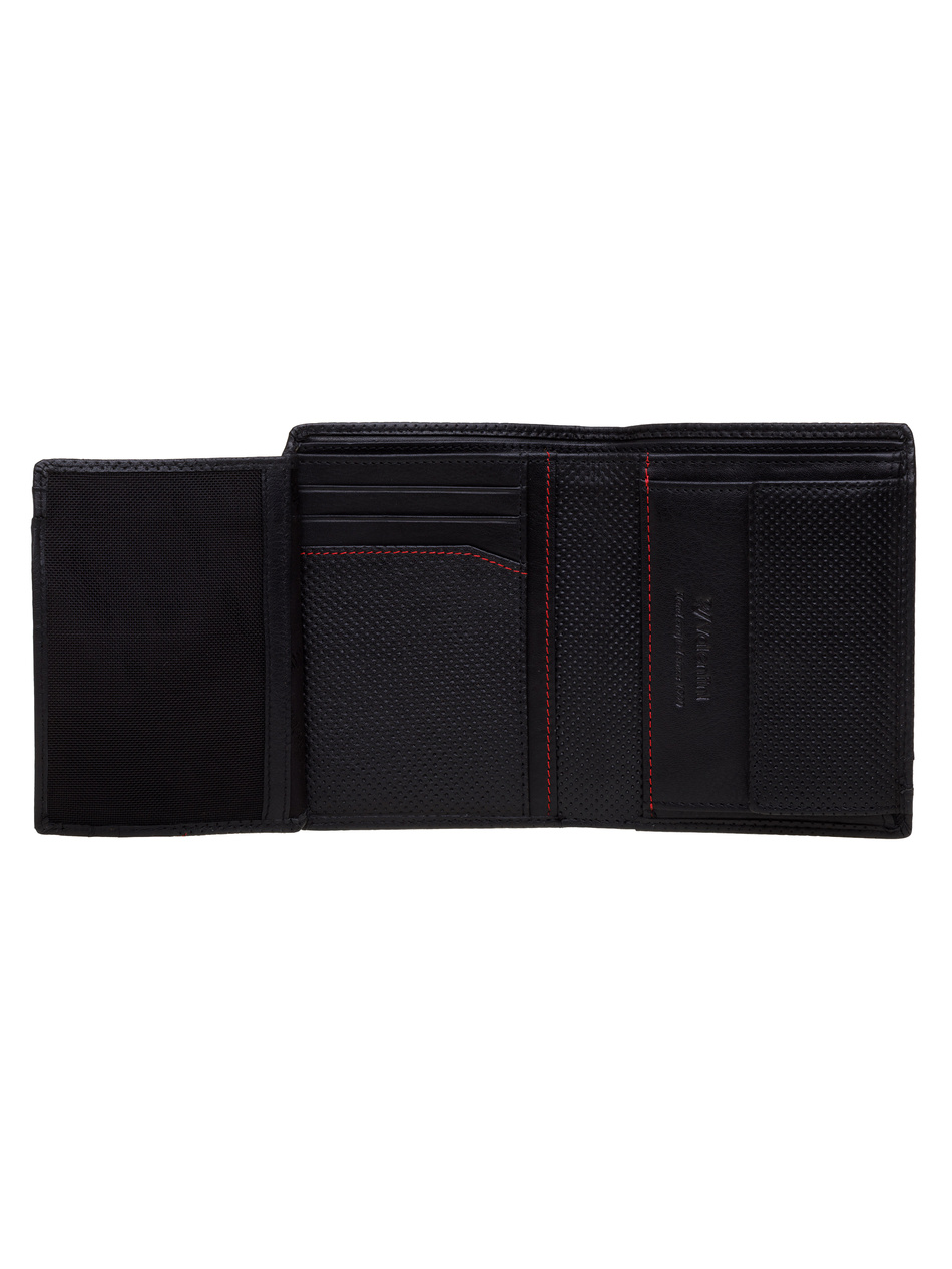 Valentini Perforierte 266 Herrengeldbörse schwarz