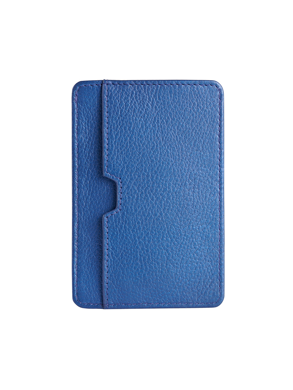 Valentini Metallic 014 blaues Karten- und Dokumentenetui