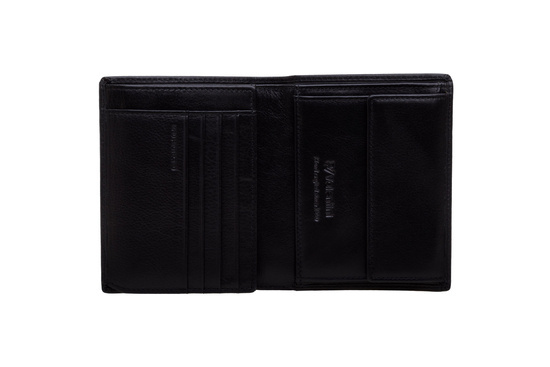 Valentini Herrengeldbörse Metal Sticker 098 schwarz