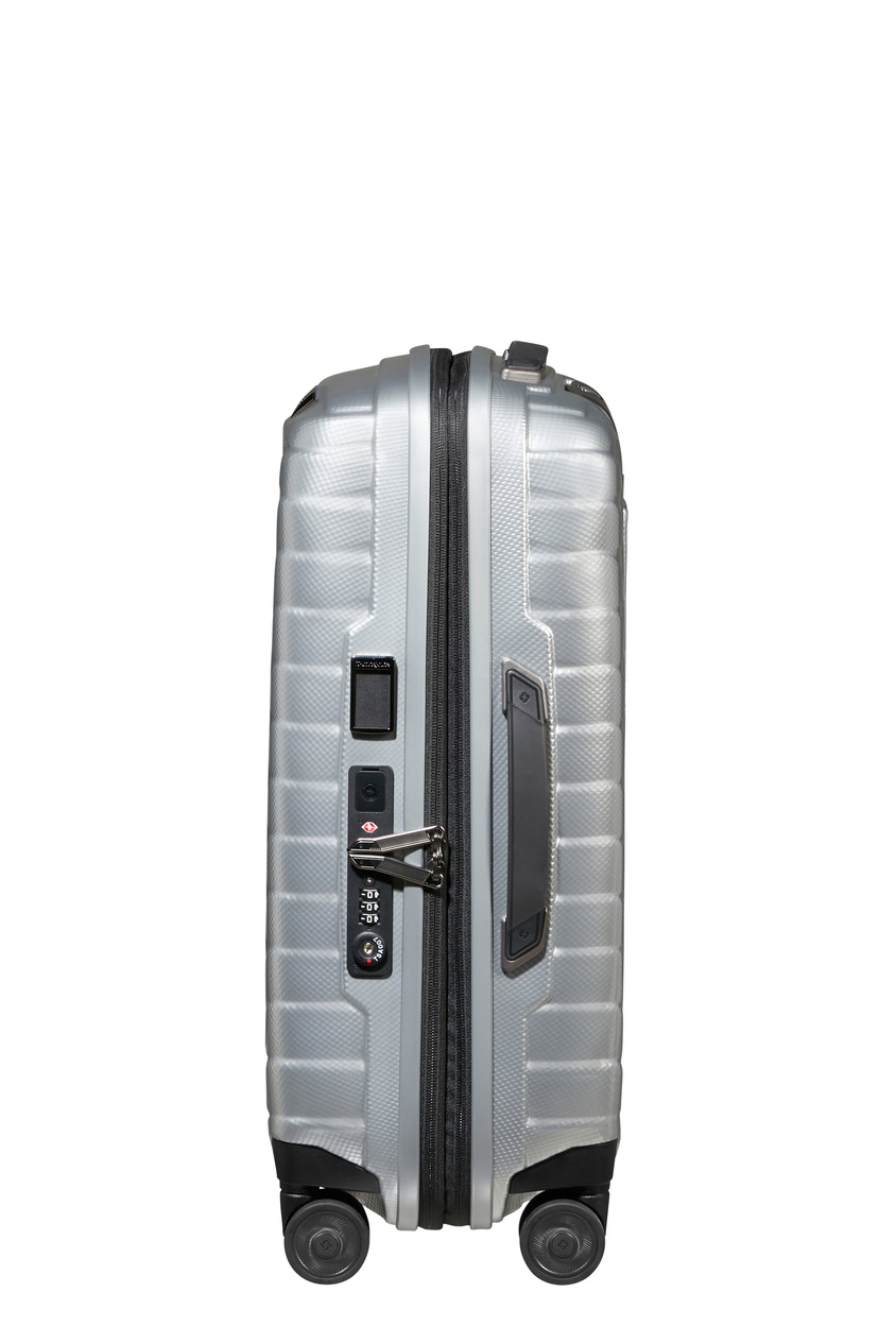 Samsonite Proxis 55cm Handgepäckkoffer, erweiterbar silber