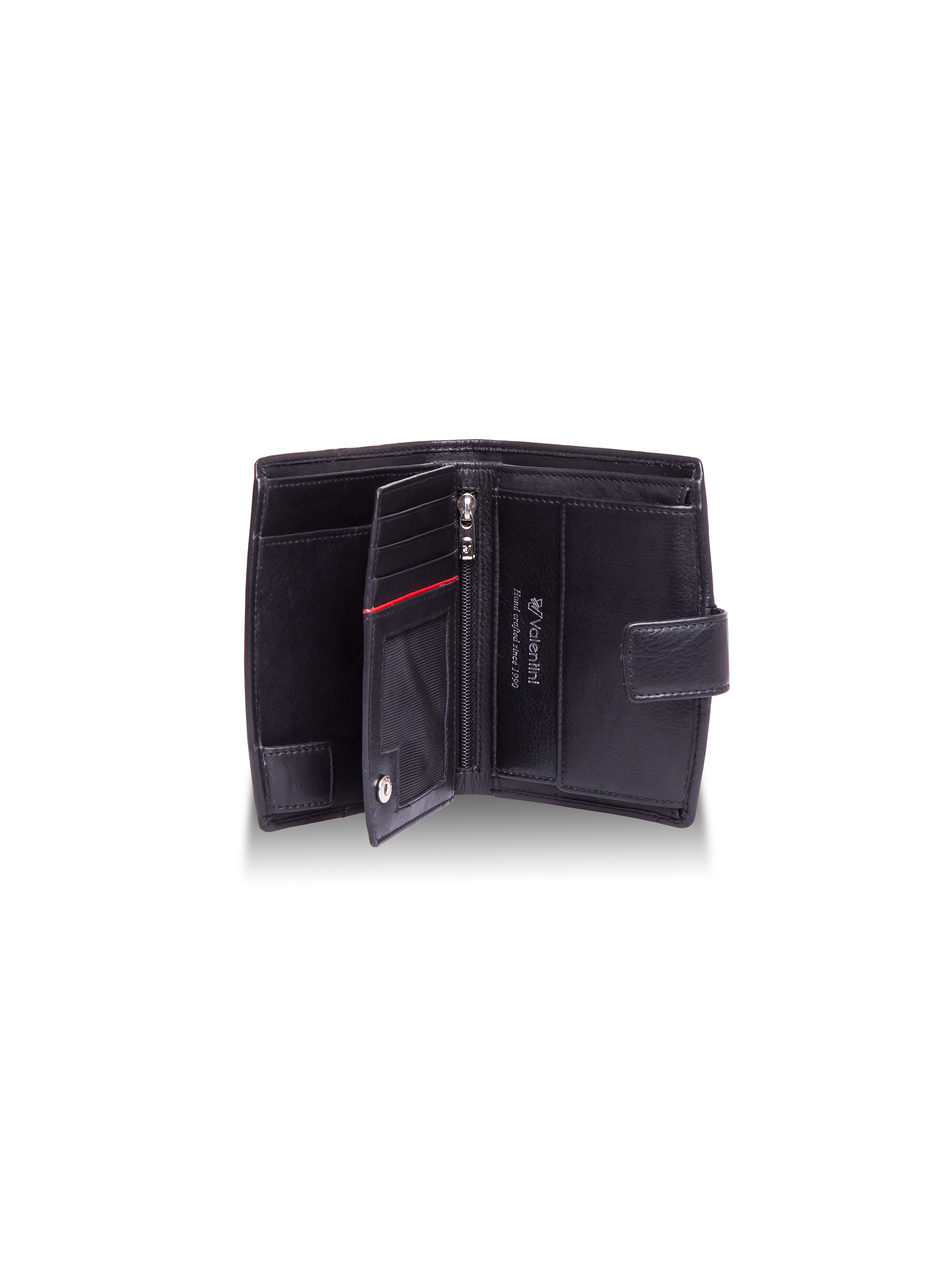 Valentini Black & Red Diamond Damenbrieftasche 297 schwarz