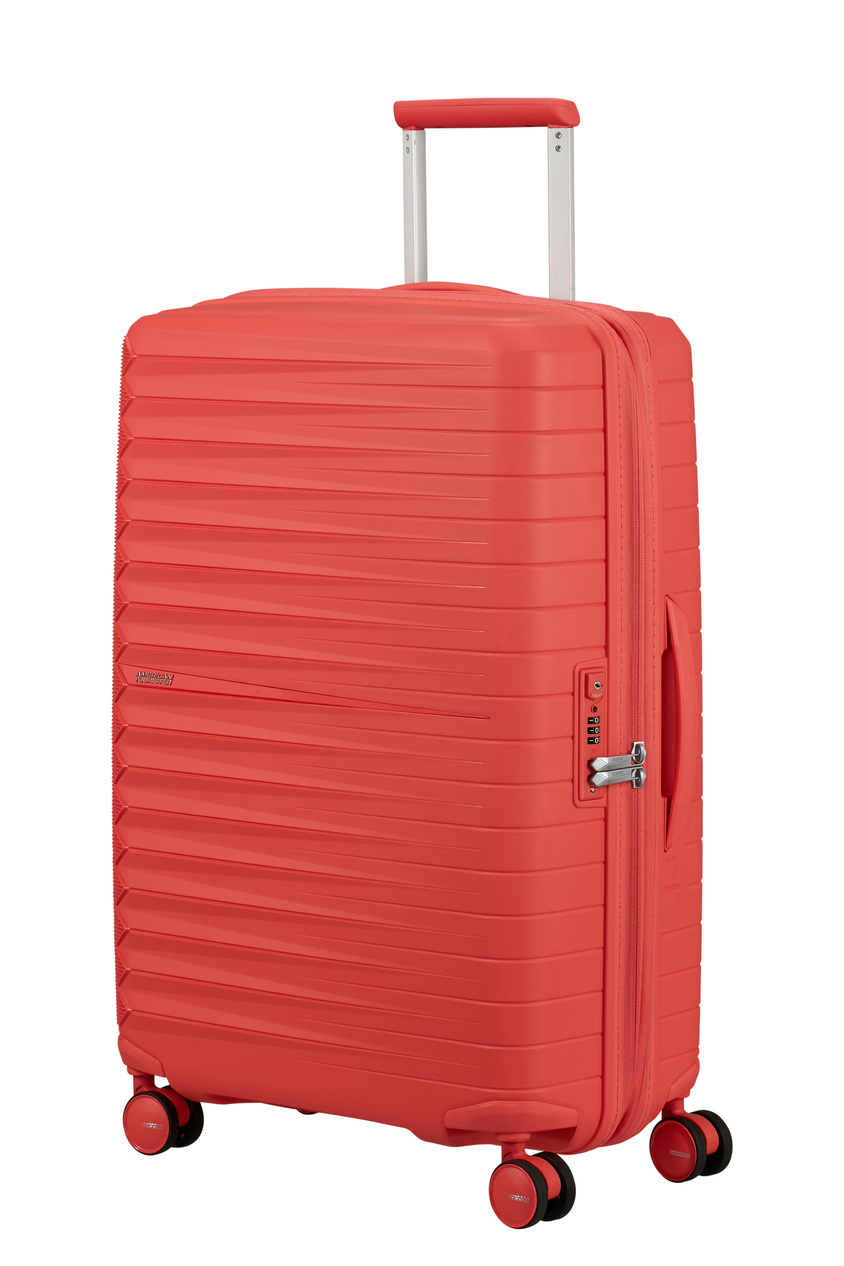 Walizka American Tourister Fastforward 68cm powiększana różowa