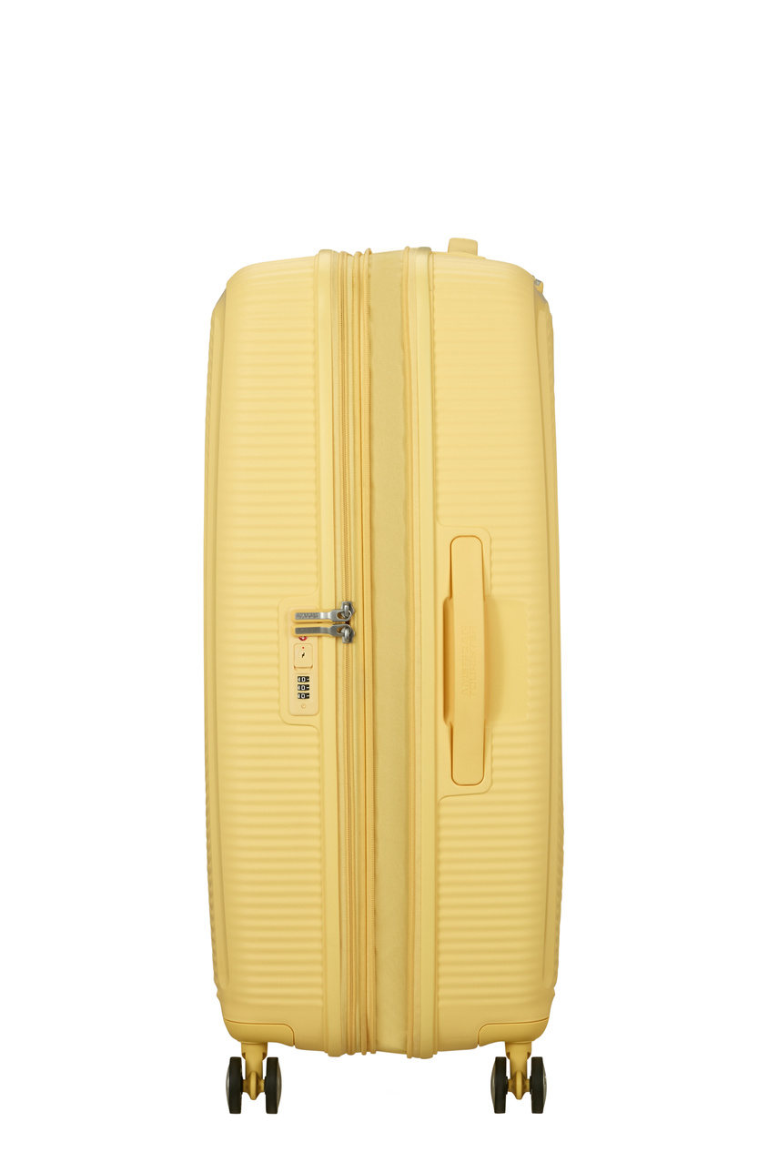 Walizka American Tourister Soundbox 77cm powiększana żółta jasna