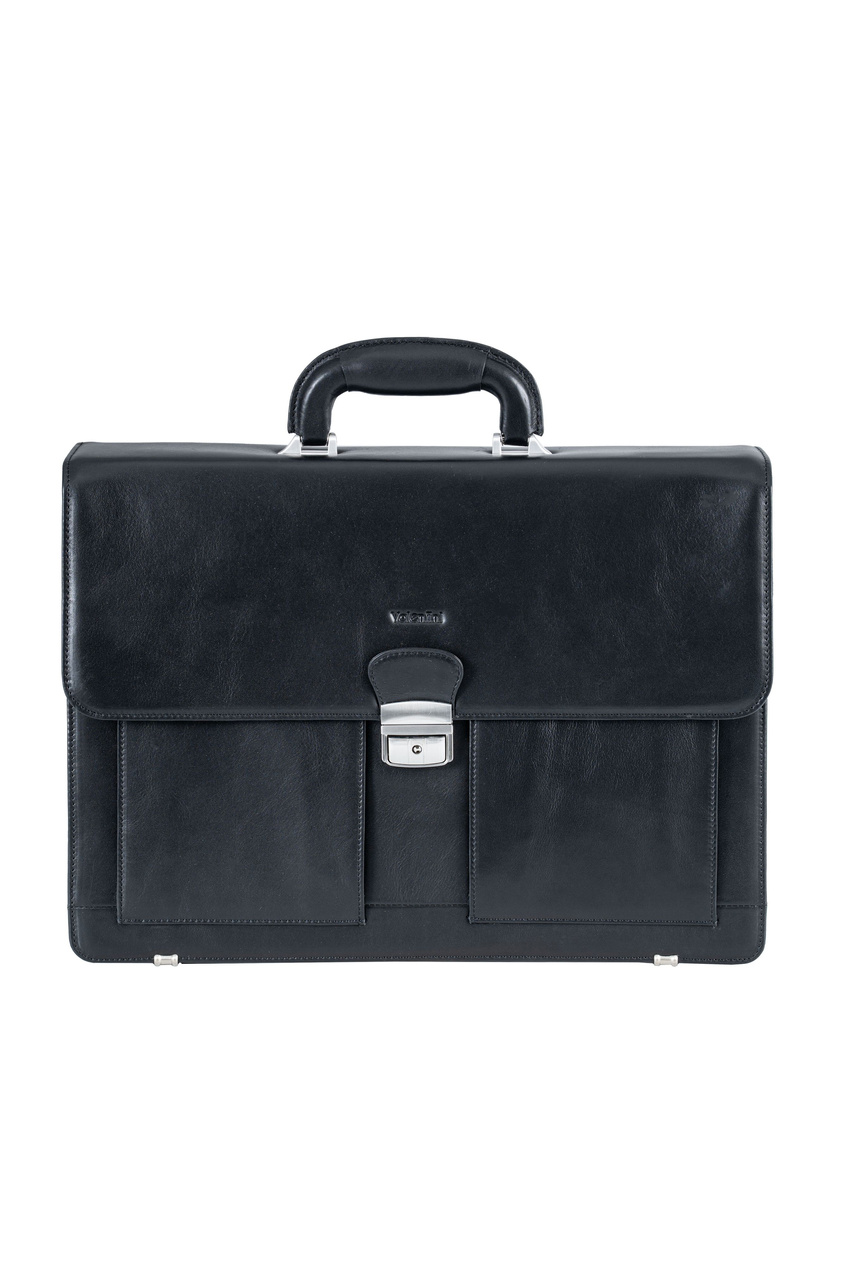 Valentini Ambassador 606 Aktentasche aus Leder, schwarz