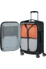 Samsonite Re-Lite 55 cm schmaler Koffer, erweiterbar, Schwarz