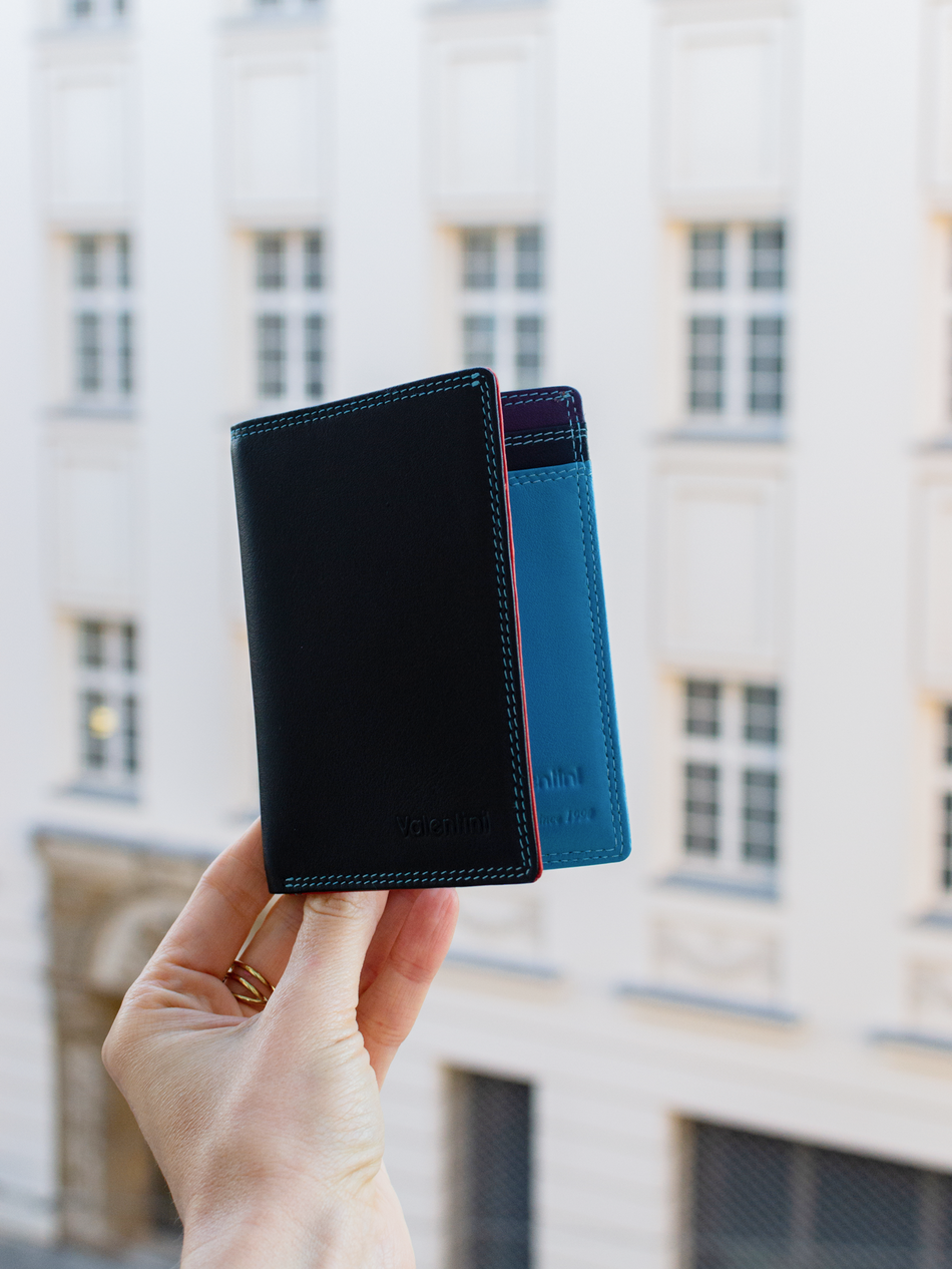 Valentini Colors schwarze Dokumententasche