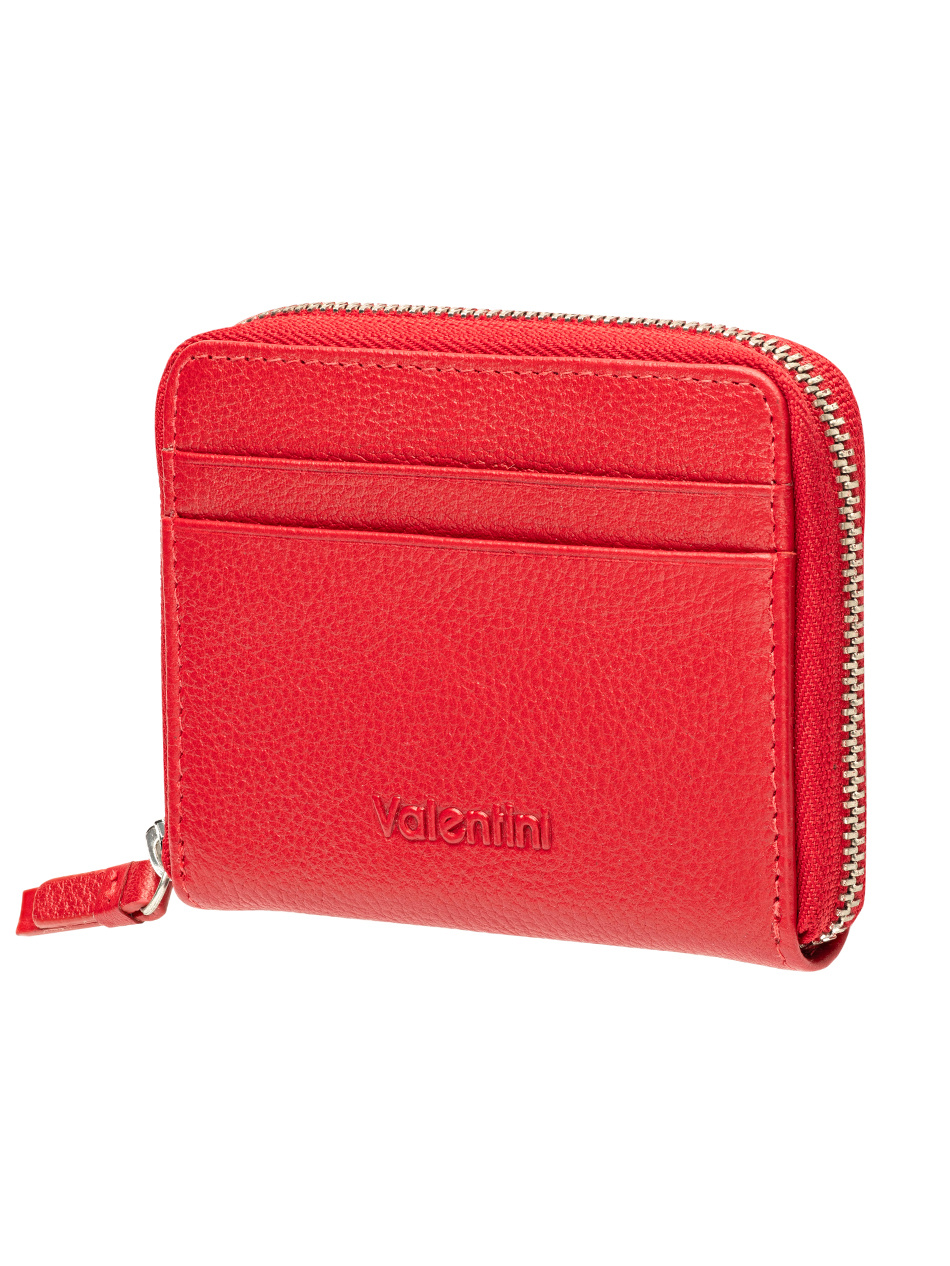 Portfel damski Valentini Metallic 127 czerwony