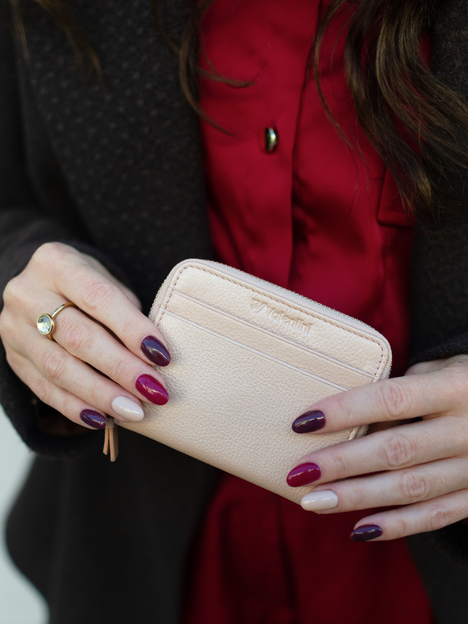 Valentini Damengeldbörse Metalic 127 rosa