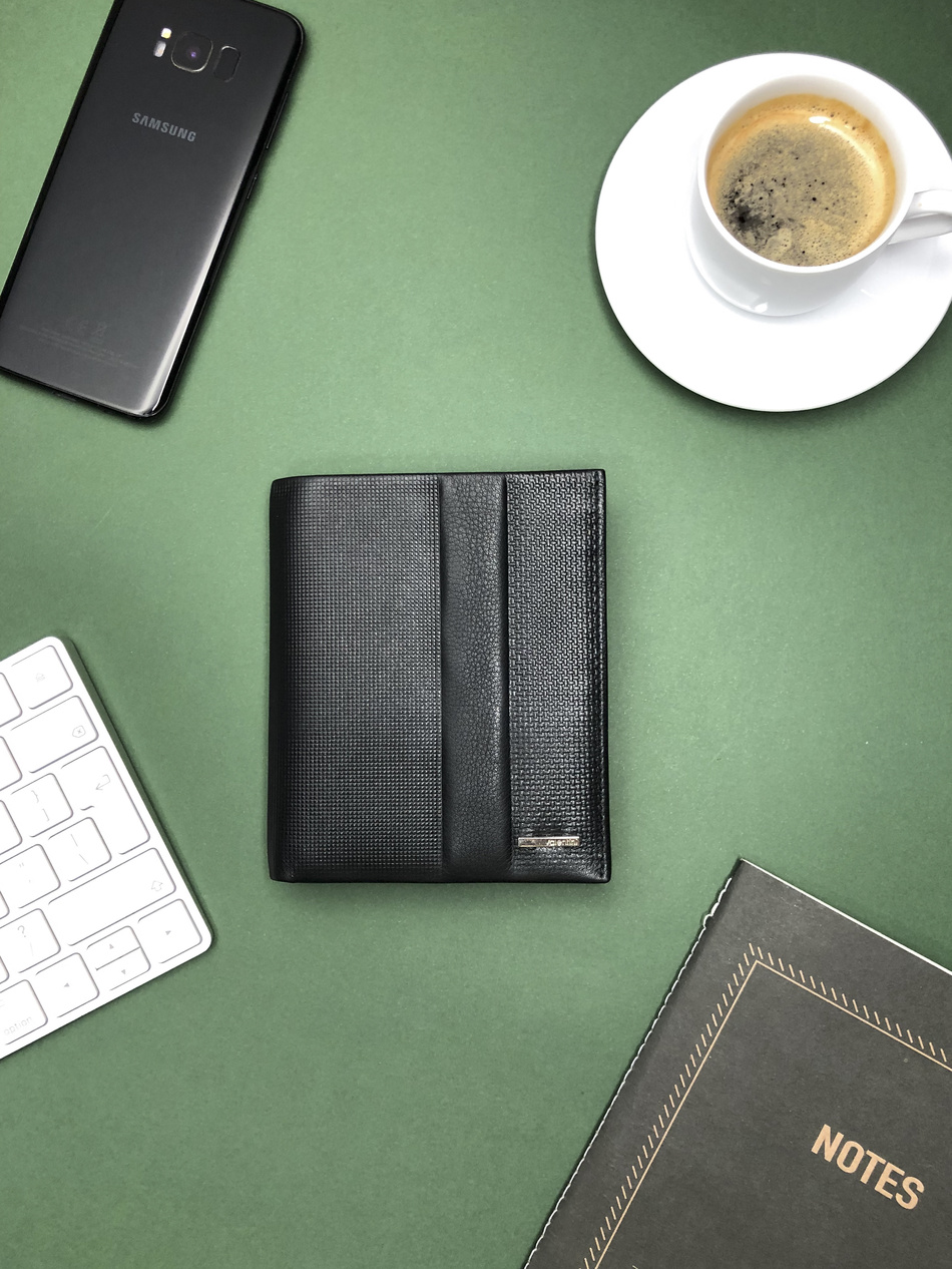 Valentini Eibe 734 Herrengeldbörse schwarz