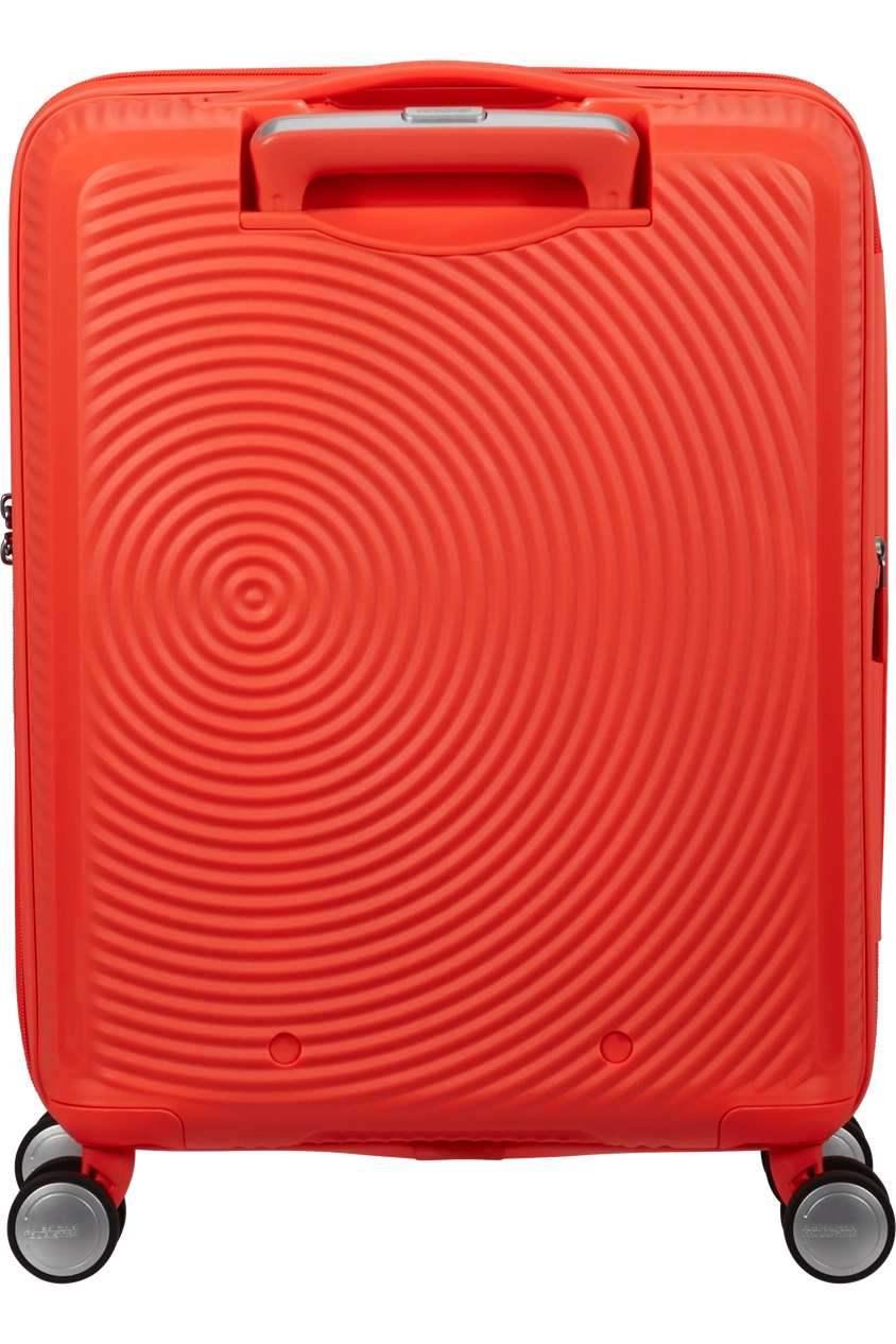 Walizka kabinowa American Tourister Soundbox 55 cm powiększana pomarańczowa