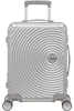  American Tourister Soundbox Alu 55cm Silber Kabinenkoffer