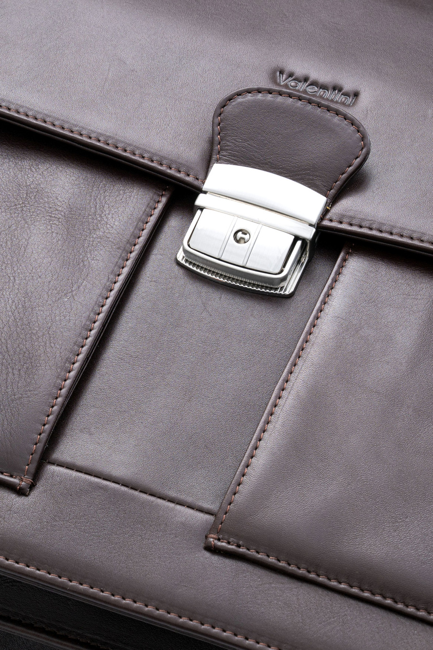 Valentini Ambassador 606 Aktentasche aus braunem Leder