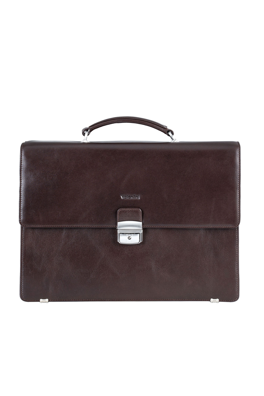Valentini Ambassador 613 Aktentasche aus braunem Leder