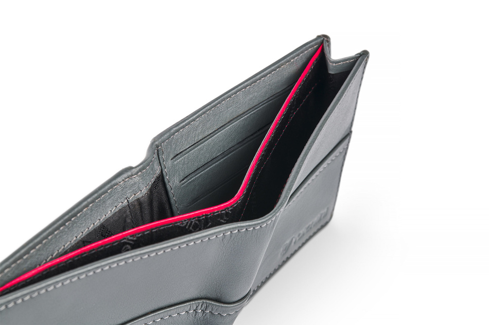 Valentini Black&Red Diamond Herrengeldbörse 274 grau
