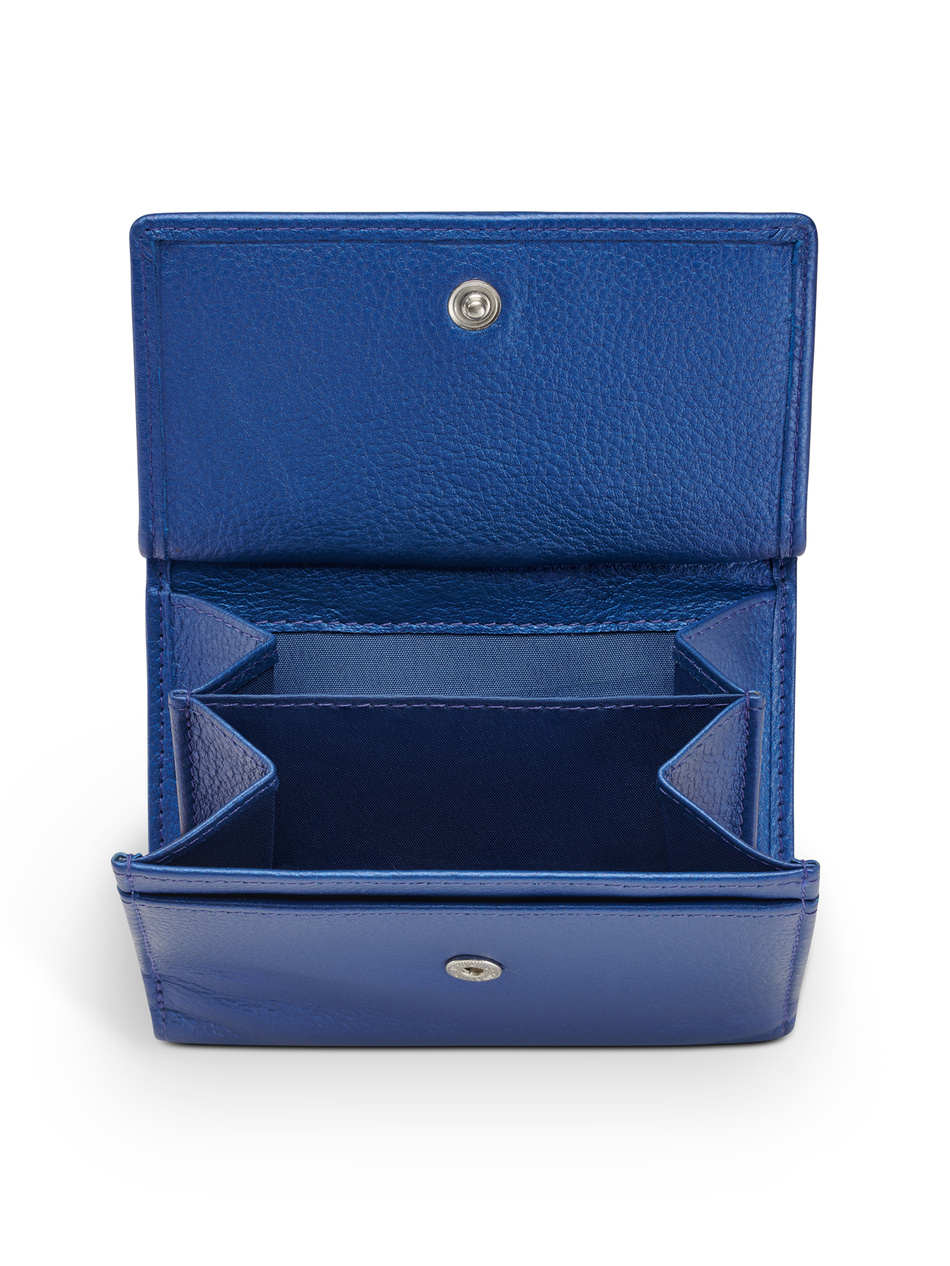Valentini Damengeldbörse Metallic 447 blau