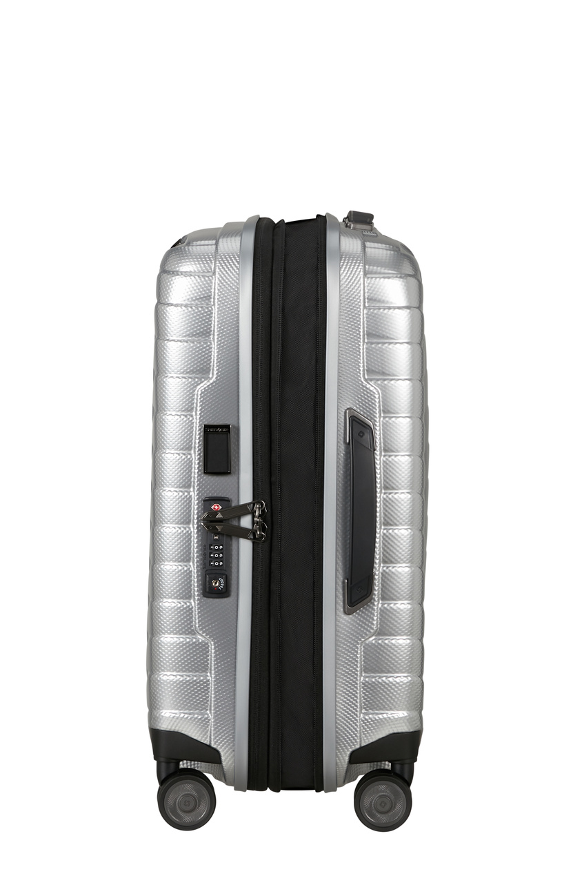 Samsonite Proxis 55cm Handgepäckkoffer, erweiterbar silber