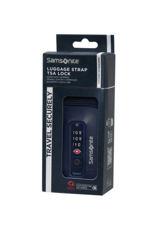 Pas bagażowy z zamkiem TSA Samsonite granatowy