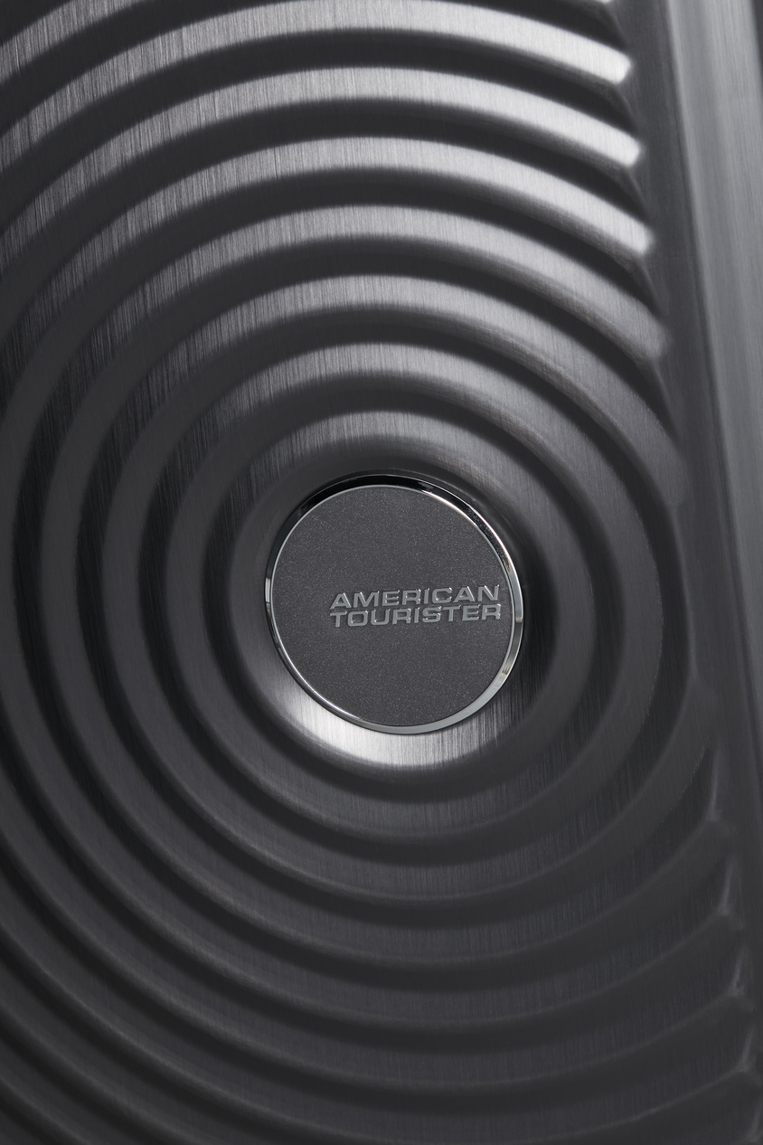 American Tourister Soundbox Alu 55cm Silber Kabinenkoffer