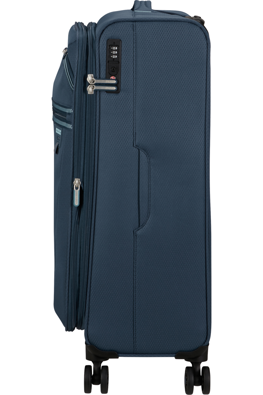 American Tourister Aerospin Koffer 69 cm ausziehbar Marineblau