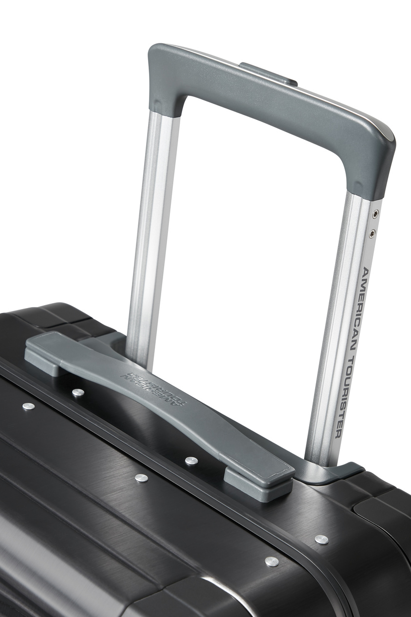 American Tourister Soundbox Alu 55cm Silber Kabinenkoffer