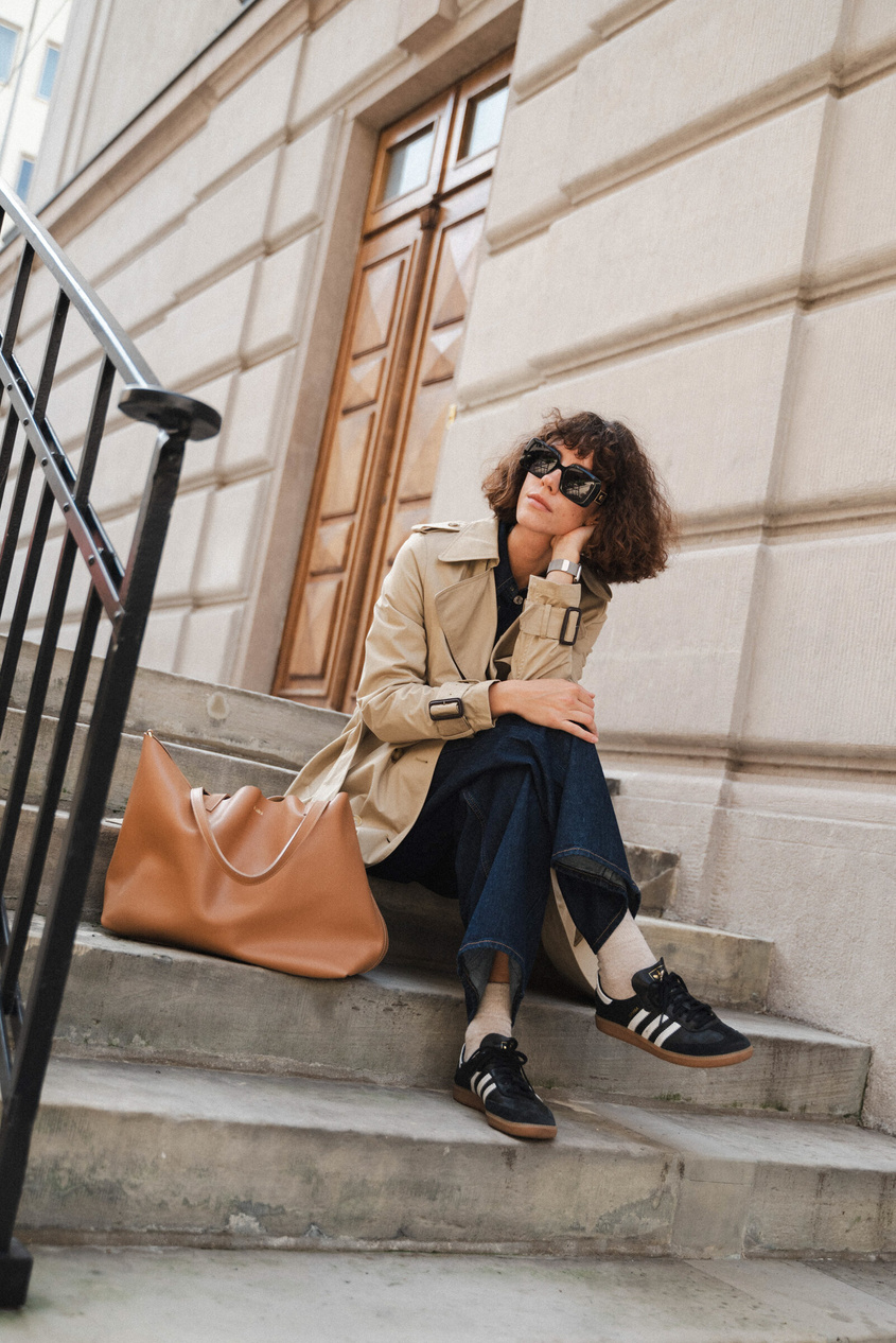 Valentini Paola 2553 Karamellfarbener Leder Shopper