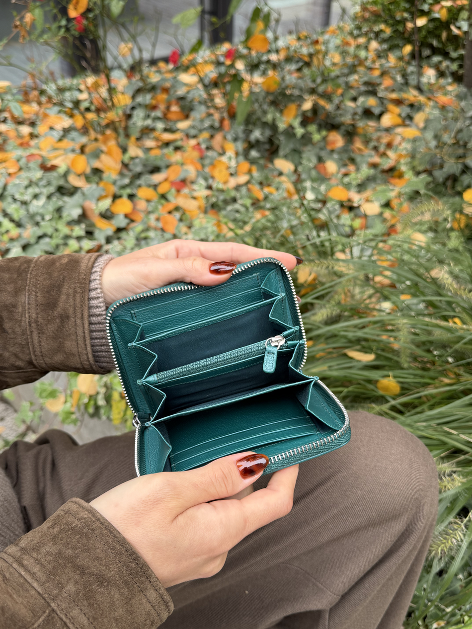Portfel damski Valentini Metallic 410 zielony