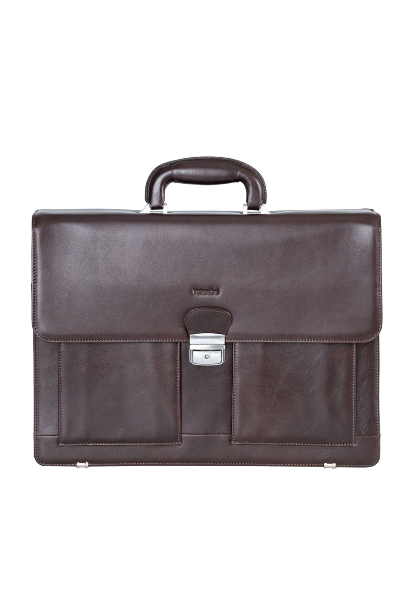 Valentini Ambassador 606 Aktentasche aus braunem Leder
