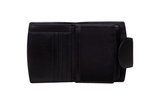 Valentini Metal Sticker Damenbrieftasche P21 schwarz