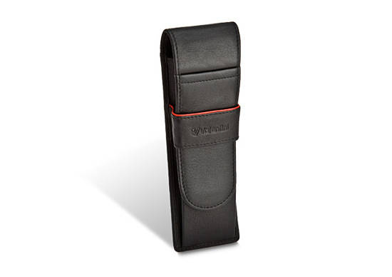 Valentini Schwarz & Rot Diamant Stiftemäppchen