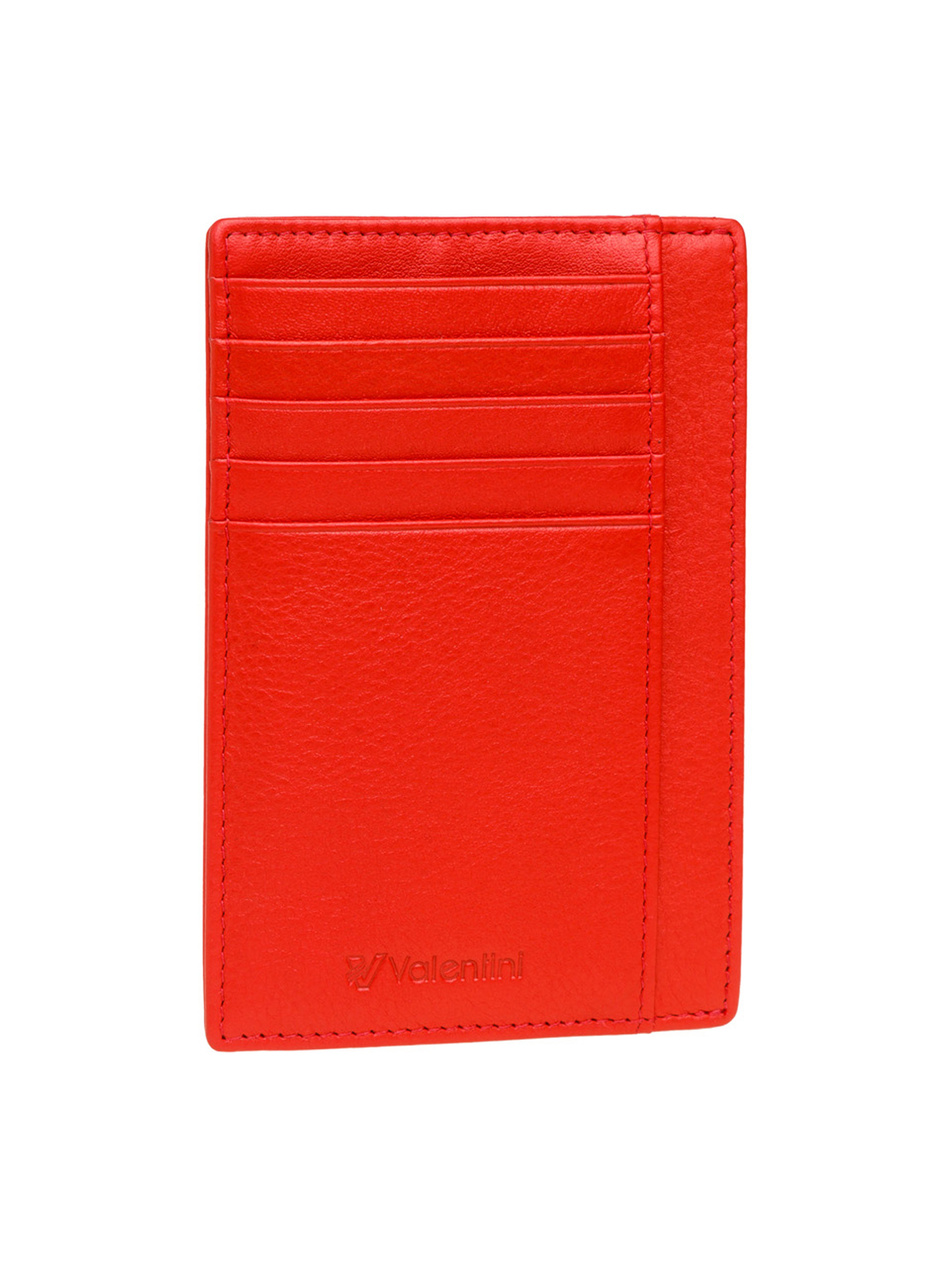 Valentini METALLIC 321 rote Karten- und Dokumententasche