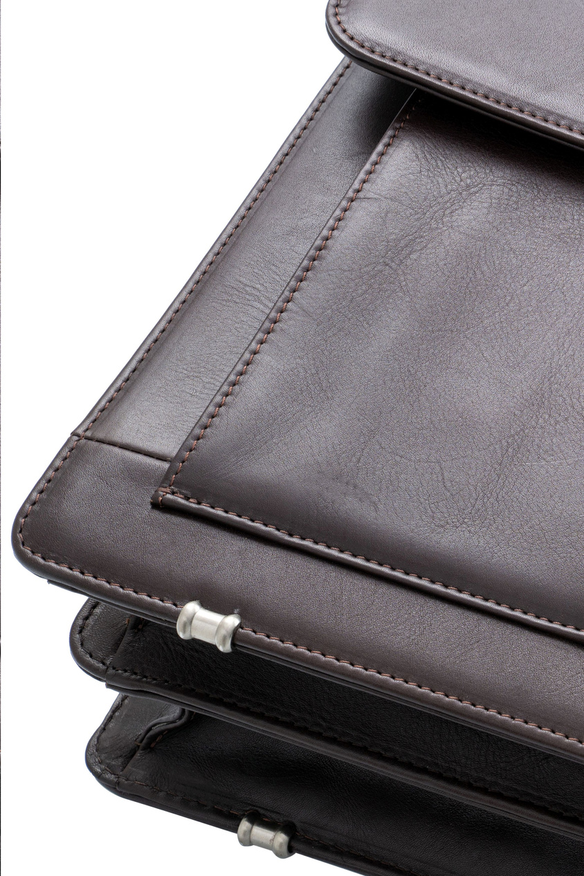 Valentini Ambassador 606 Aktentasche aus braunem Leder