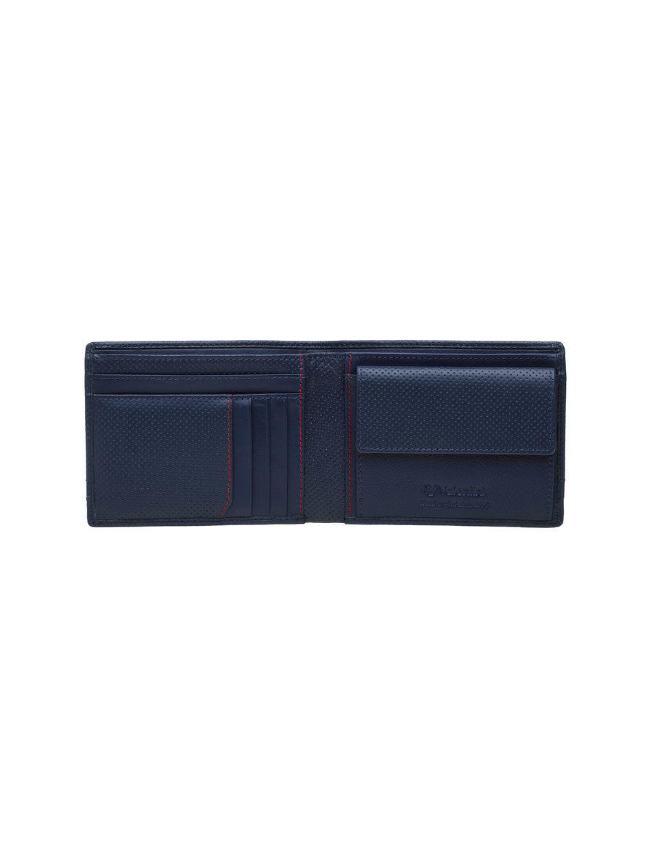 Valentini Perforierte 274 Herren Portemonnaie navy blau