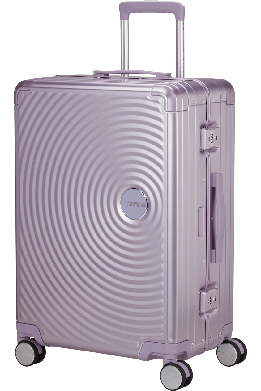 Walizka American Tourister Soundbox Alu 68cm fioletowa