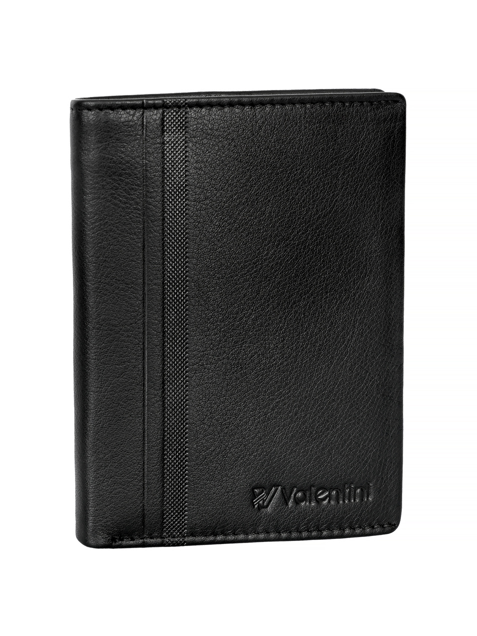 Valentini Trophy 783 schwarzes vertikales Portemonnaie für Männer