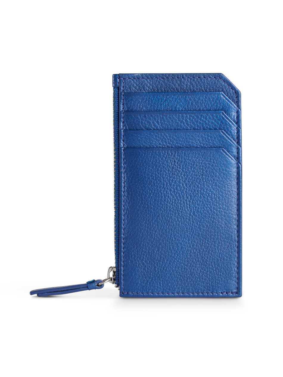 Valentini Metallic 101 blaues Karten- und Dokumentenetui