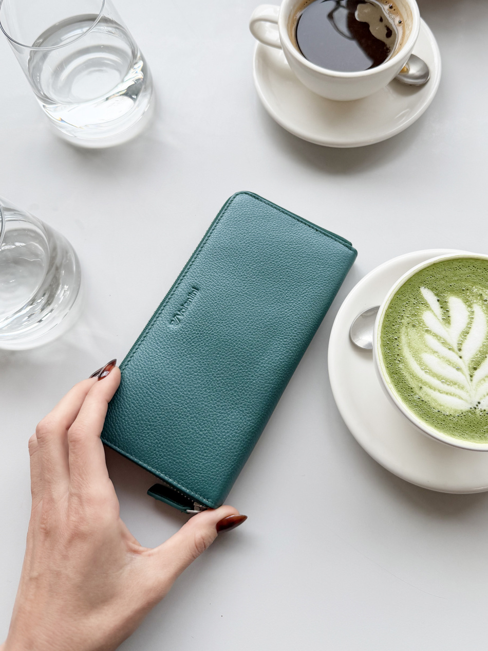 Valentini Damengeldbörse Metallic 820 grün