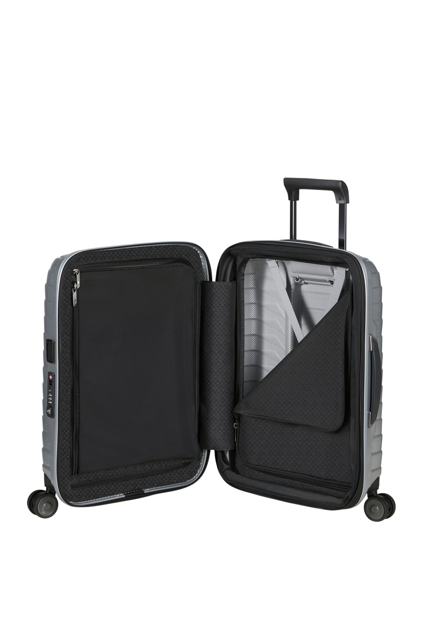 Samsonite Proxis 55cm Handgepäckkoffer, erweiterbar silber